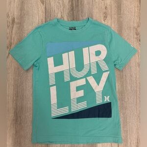 Hurley Boys 7/8 Blue  Short Sleeve Shirt